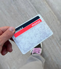 SPEND WISELY CARD HOLDER ⁠- BRIGHT WHITE / SMOKE GREY