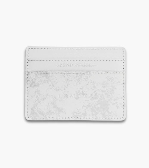 SPEND WISELY CARD HOLDER ⁠- BRIGHT WHITE / SMOKE GREY