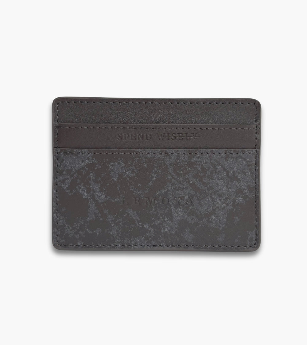SPEND WISELY CARD HOLDER ⁠- STONE / SMOKE GREY